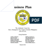 Business Plan (Group 3)