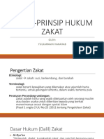 Pinsip-Prinsip Hukum Zakat: Oleh: Yulkarnain Harahab
