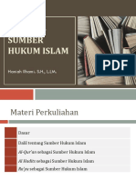 Sumber-Sumber Hukum Islam: Haniah Ilhami. S.H., L.LM