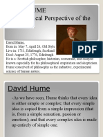 DAVID HUME Philosophical Perspective