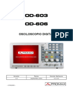 OD - 603 - 606 Manual Osciloscopio
