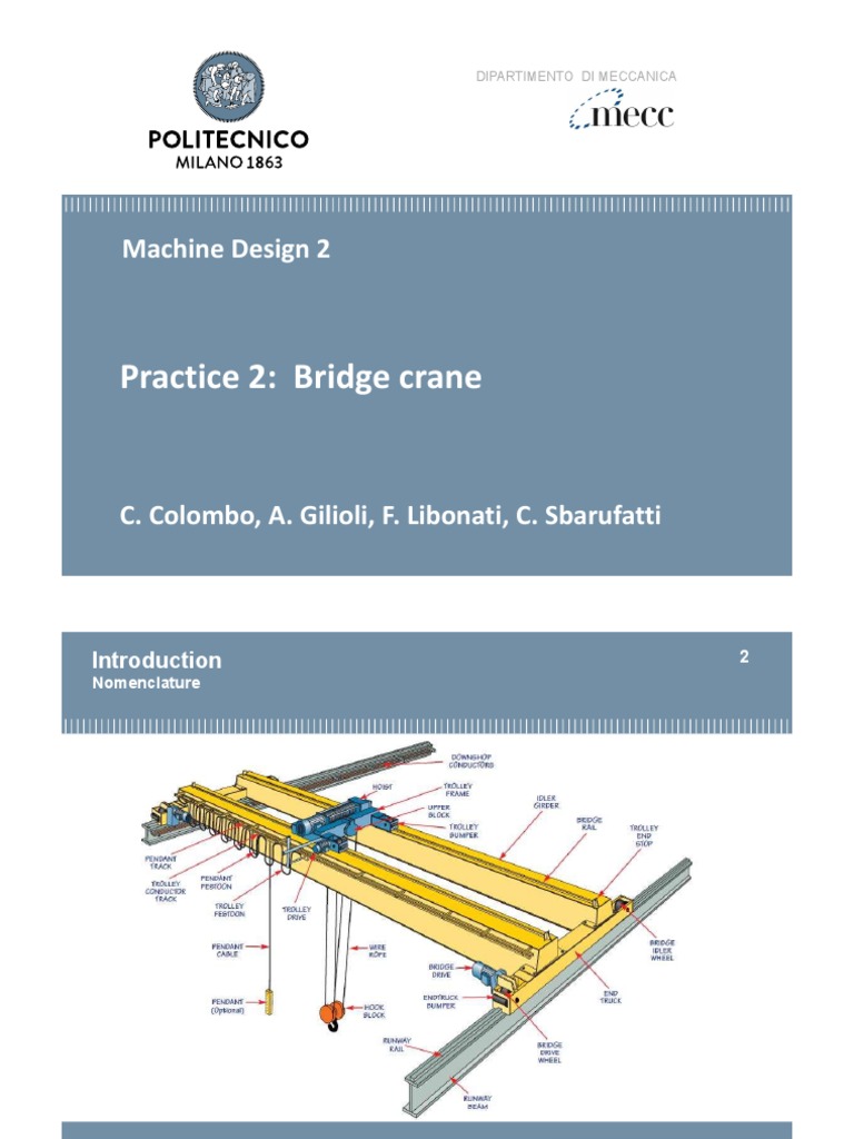 00 Practice 2 Bridge Crane Pdf Crane Machine Beam Structure