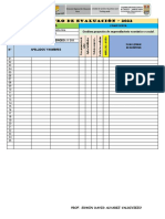 Consolidado de Evaluación 2022