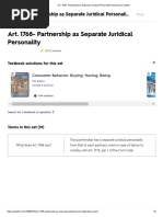 Art. 1768 - Partnership As Separate Juridical Personality Flashcards - Quizlet