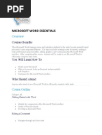 Microsoft Word Topics | PDF
