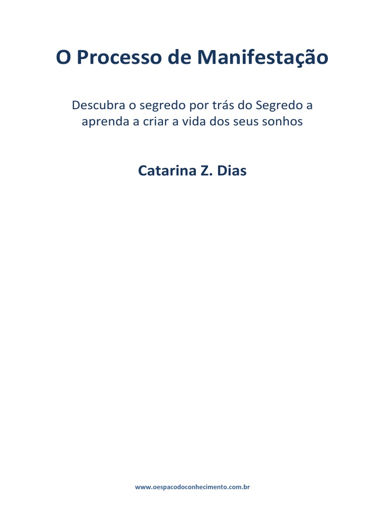 O Processo de Manifestação | PDF | Pensamento | Massa