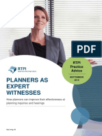 Planners as expert witnesses