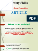 Article Writing