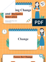 Managing Change and Disruptive Innovation