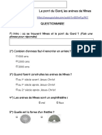 Architecture Gallo Romaine CPS Questionnaire CAB