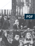 Rapport D'activité 2010 - Fondation Pour La Mémoire de La Shoah