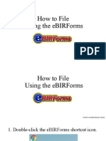 How To File Using eBIRForms