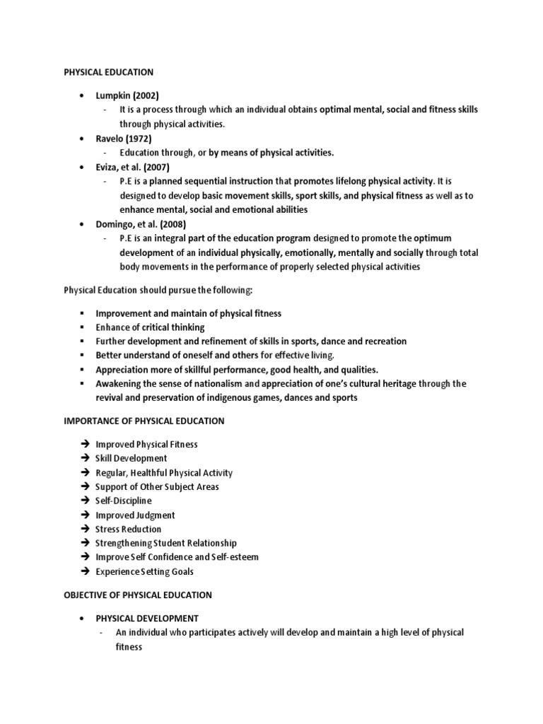 Pathfit Pdf Balance Ability Physical Fitness