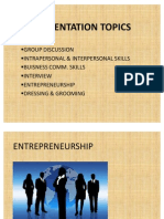 Presentation Entrepreneurship
