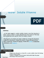 Water Soluble Vitamins