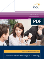 DCU Graduate Certificate in Digital Marketing Factsheet