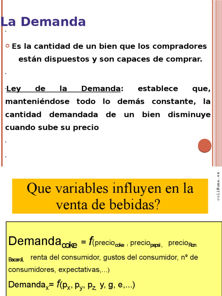 Leyes de Oferta y Demanda | PDF | Curva de demanda | Oferta (economía)