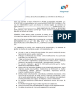 Clausula Adicional de Mutuo Acuerdo Al Contrato de Trabajo 2022