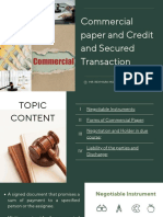 Commercial Paper and Credit and Secured Transaction MORES