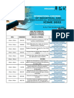 Agenda Ponencias Final ICIME2022