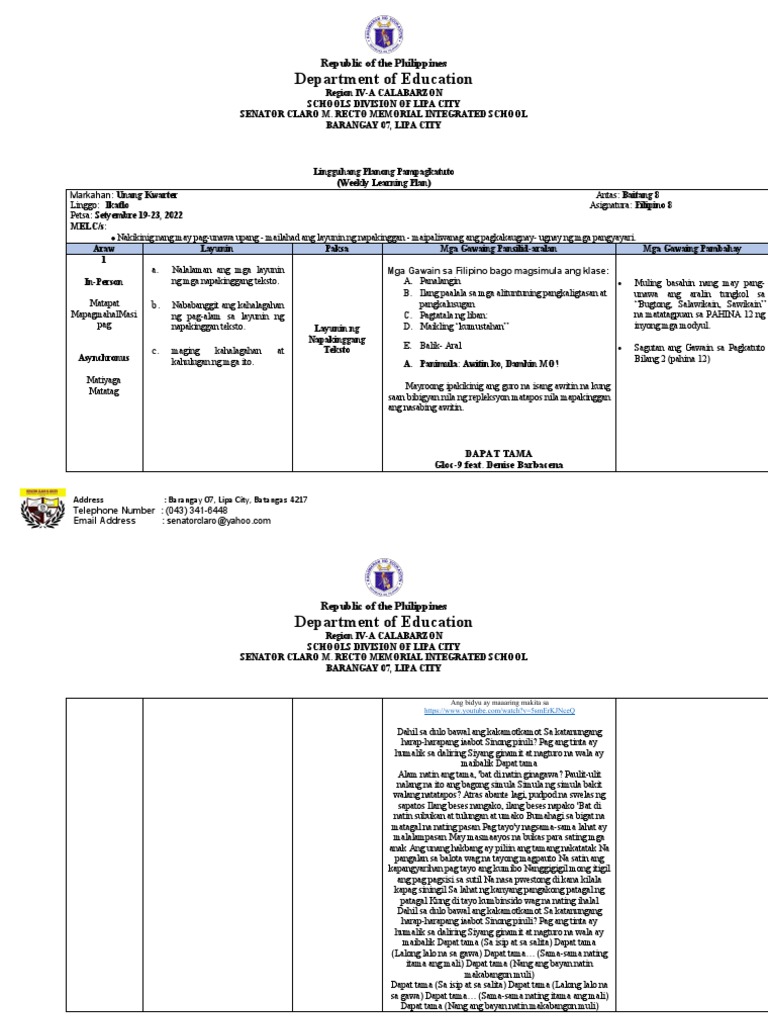 weekly-learning-plan-filipino-8-pdf