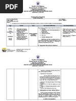 Weekly Learning Plan Filipino 8