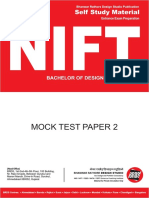 NIFT B.Design (CAT - GAT) Mock Test Papers - 2
