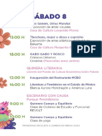 Programa Quimera 8 y 9 de Octubre