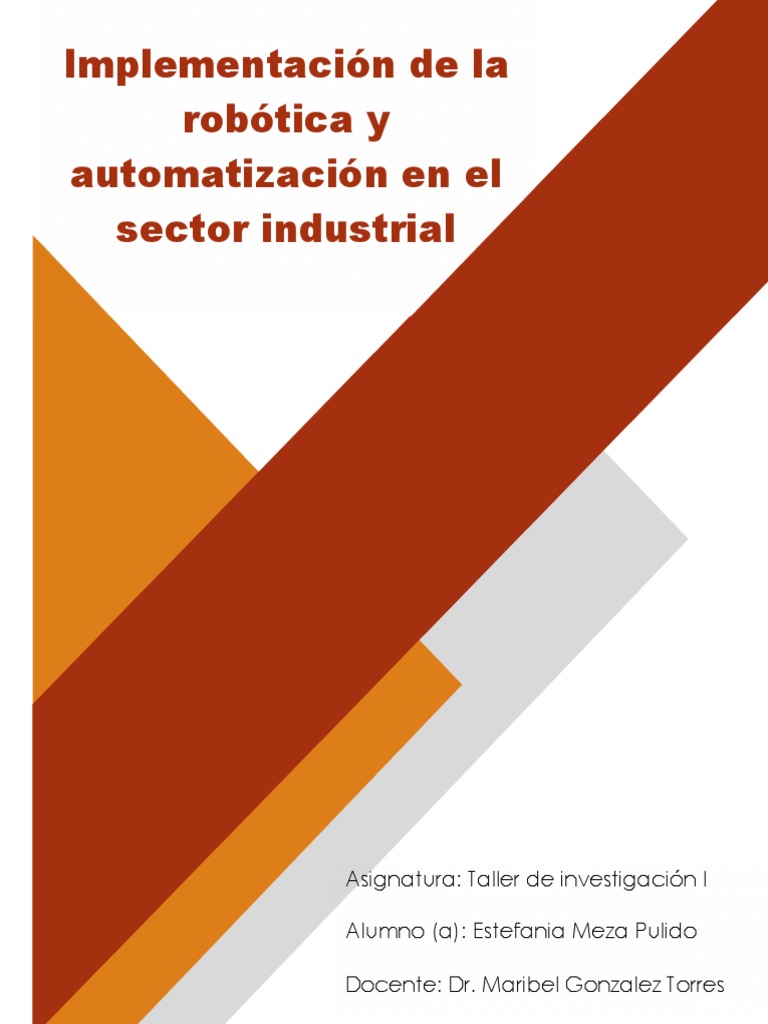 Robótica y Automatización en la Industria | PDF | Robot | Robótica