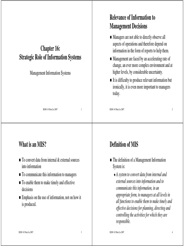 Strategic Role | PDF