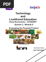 Tle10 He Cookery q2 Mod5 Evaluatingthefinishedproduct v3 (50 Pages)