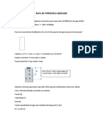 Aula de Hidráulica Aplicada 2020 - 2