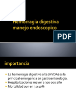 Hemorragia Digestiva Manejo Endoscopico