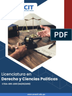 Licenciatura en Derecho y Ciencias Políticas
