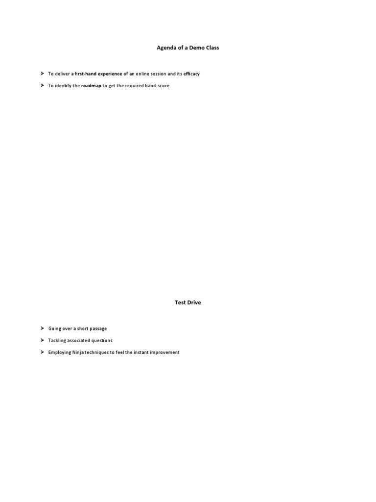 Agenda of a demo class download free pdf gal pagos islands organisms