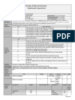 Faculty of Natural Sciences: Mathematics Department