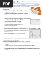 Ficha de Trabalho 2 - Posição, Velocidade e Aceleração
