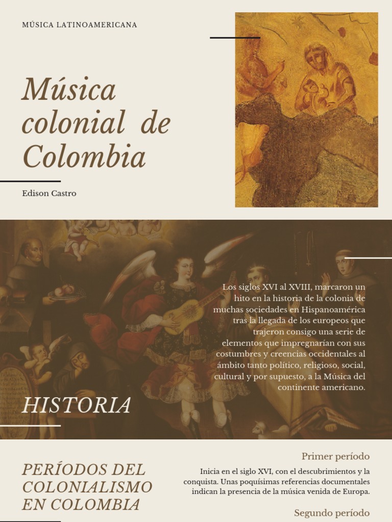 Música Colonial en Colombia: Historia y Características | PDF ...