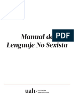 Manual - Lenguaje - No - Sexista UAH