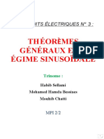 TH Éorèmes Généraux en R Égime Sinusoïdale