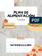 Plan de Alimentacion