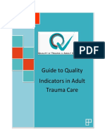 Guide To Quality Indicators in Adult Trauma Care