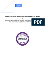 Instructivo Trazador Presupuestal Equidad Mujer