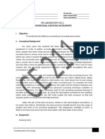 Conventional Surveying Instruments Lab Report