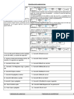 Ejercicios de La Regla de Tres y Tabla de Conversiones