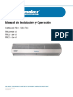 Manual de Instalación y Operación: Cortina de Aire - Sólo Frío FM3509Y-M FM3512Y-M FM3515Y-M