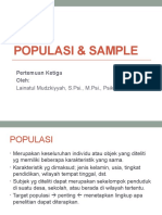 Populasi & Sample