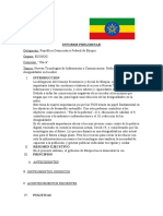 INFORME PRELIMINAR (Etiopía)