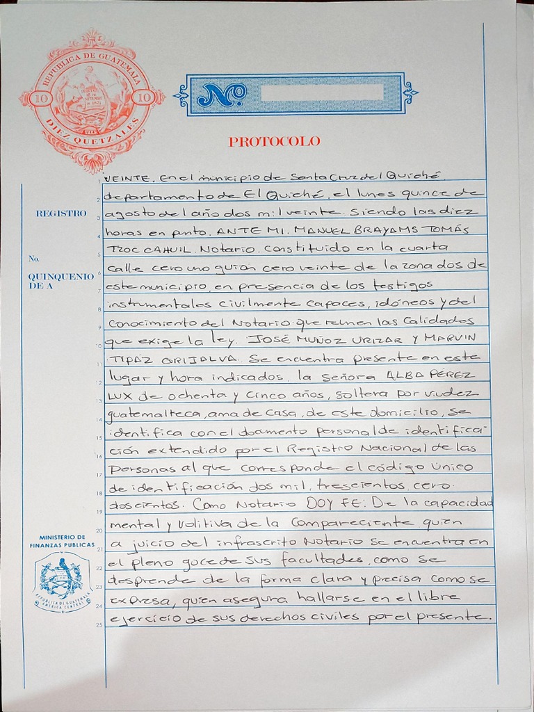 Testamento Notarial | PDF