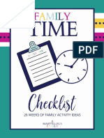 Family Time Checklist